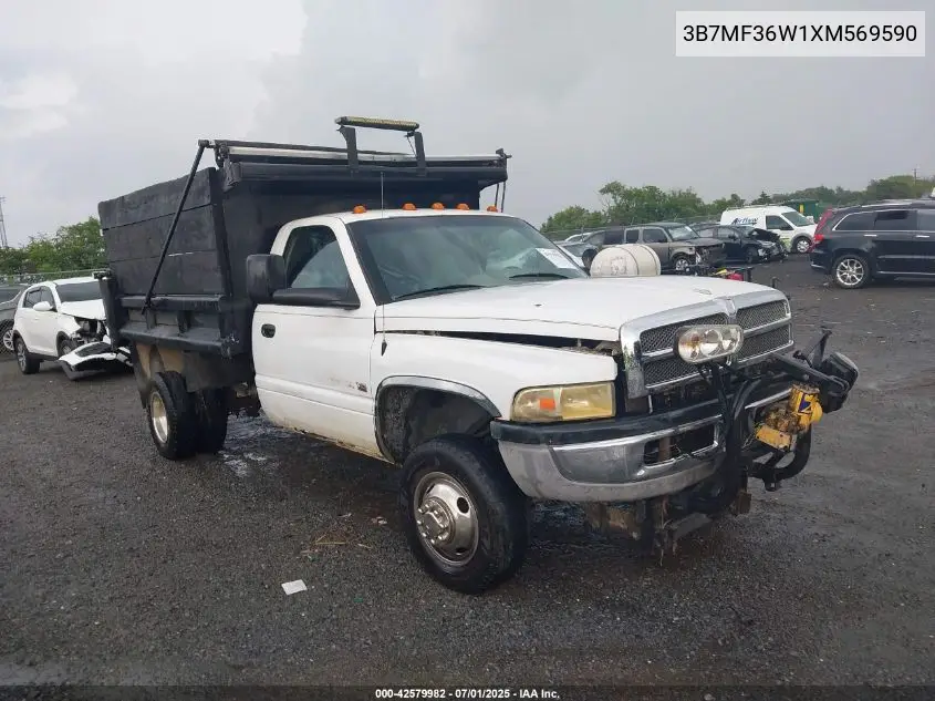 1999 Dodge Ram VIN: 3B7MF63W1XM569590 Lot: 42579982