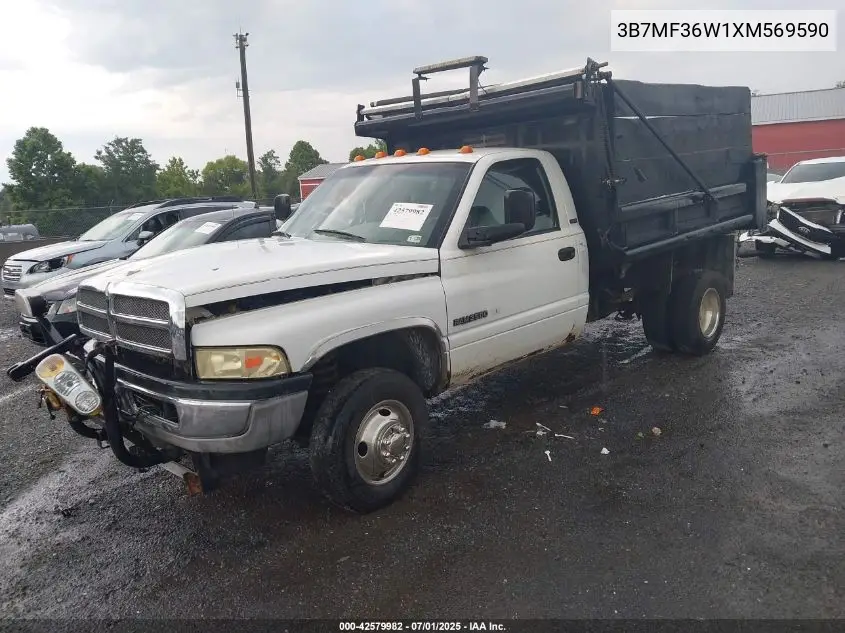 1999 Dodge Ram VIN: 3B7MF63W1XM569590 Lot: 42579982