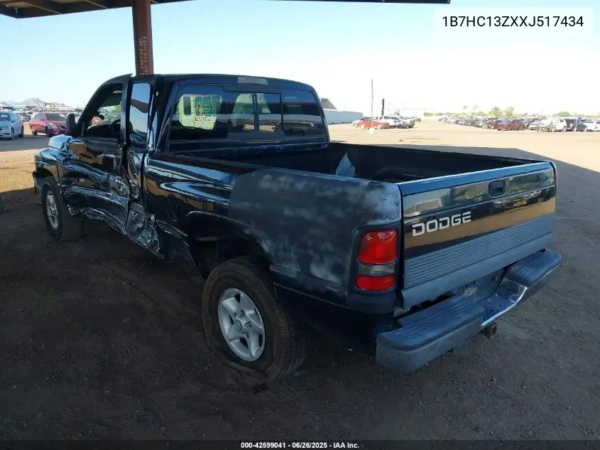 1999 Dodge Ram 1500 St VIN: 1B7HC13ZXXJ517434 Lot: 42599041