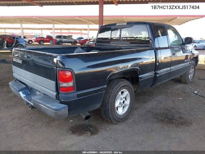 1999 Dodge Ram 1500 St VIN: 1B7HC13ZXXJ517434 Lot: 42599041
