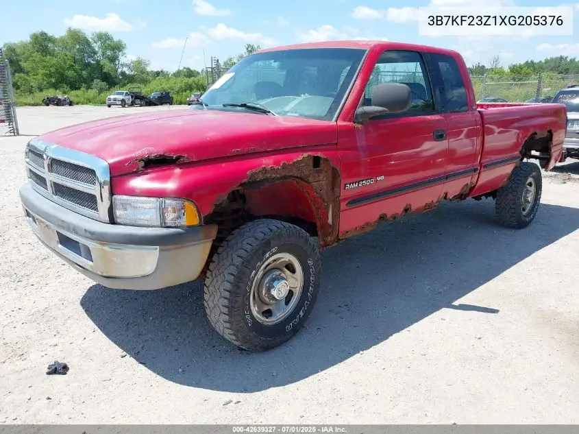 1999 Dodge Ram 2500 St VIN: 3B7KF23Z1XG205376 Lot: 42639327