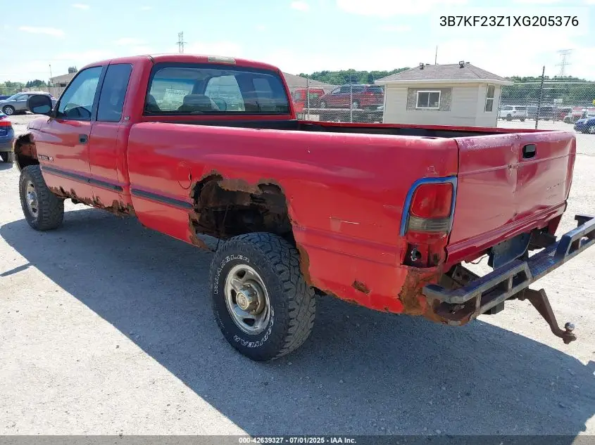 1999 Dodge Ram 2500 St VIN: 3B7KF23Z1XG205376 Lot: 42639327