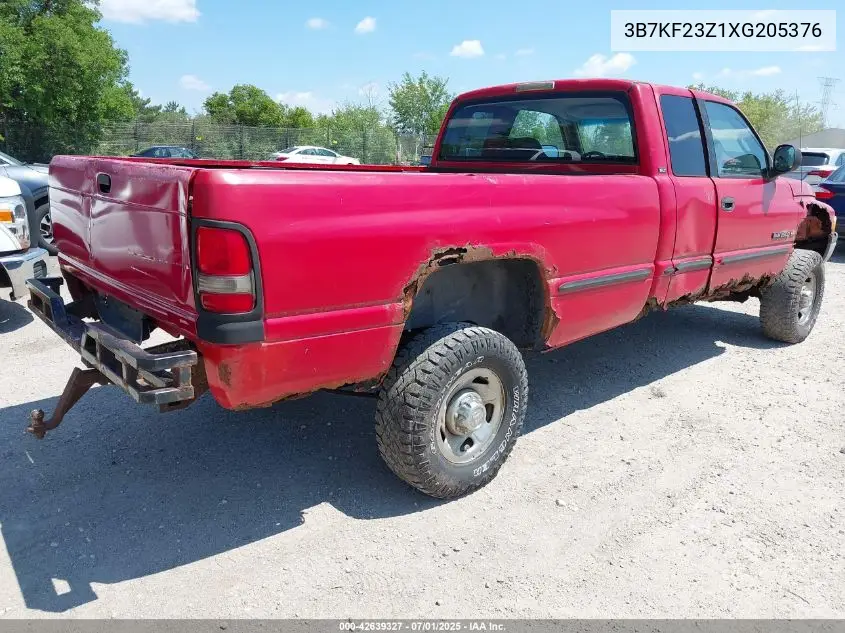 1999 Dodge Ram 2500 St VIN: 3B7KF23Z1XG205376 Lot: 42639327