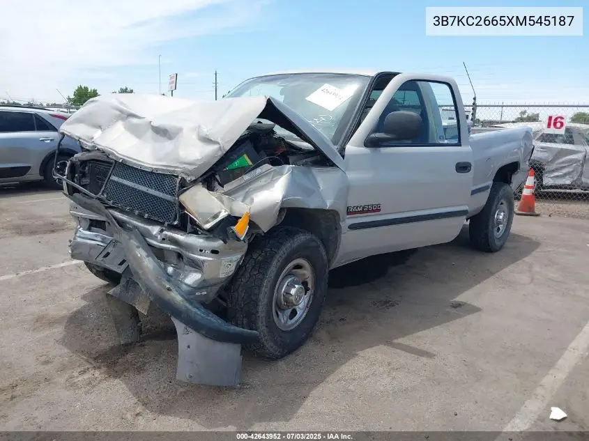 1999 Dodge Ram 2500 St VIN: 3B7KC2665XM545187 Lot: 42643952
