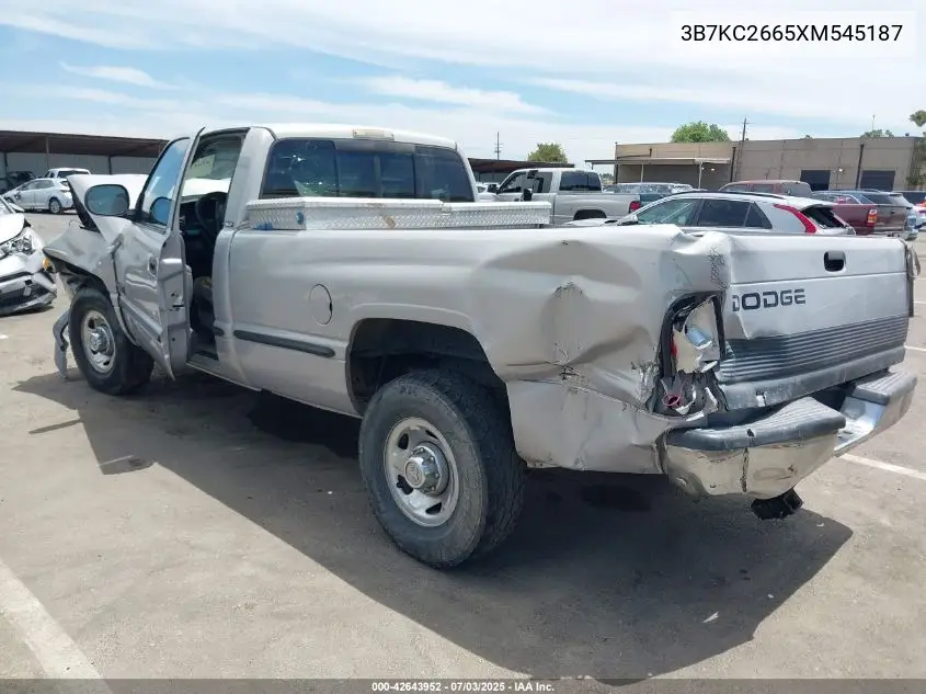 1999 Dodge Ram 2500 St VIN: 3B7KC2665XM545187 Lot: 42643952