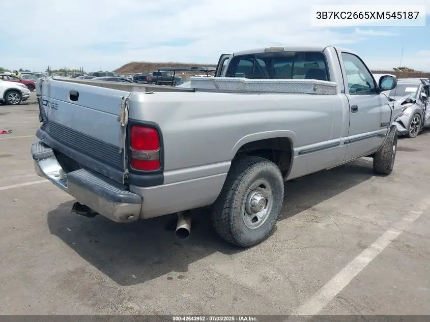 1999 Dodge Ram 2500 St VIN: 3B7KC2665XM545187 Lot: 42643952