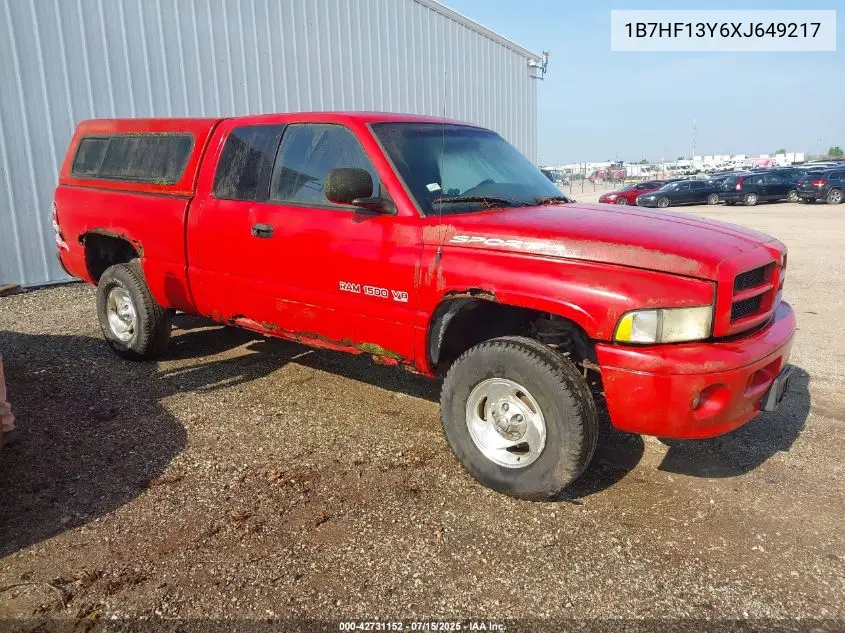 1999 Dodge Ram 1500 St VIN: 1B7HF13Y6XJ649217 Lot: 42731152