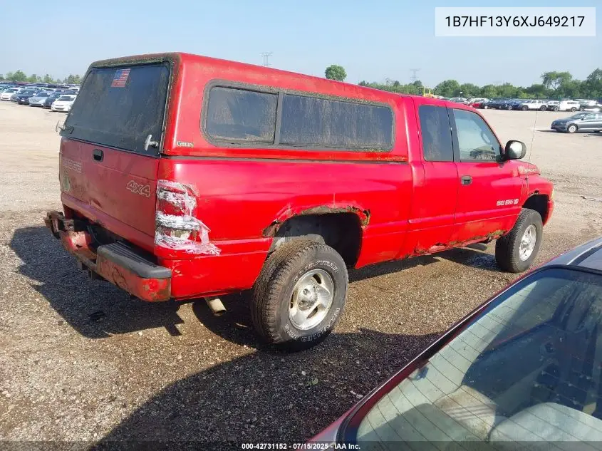 1999 Dodge Ram 1500 St VIN: 1B7HF13Y6XJ649217 Lot: 42731152