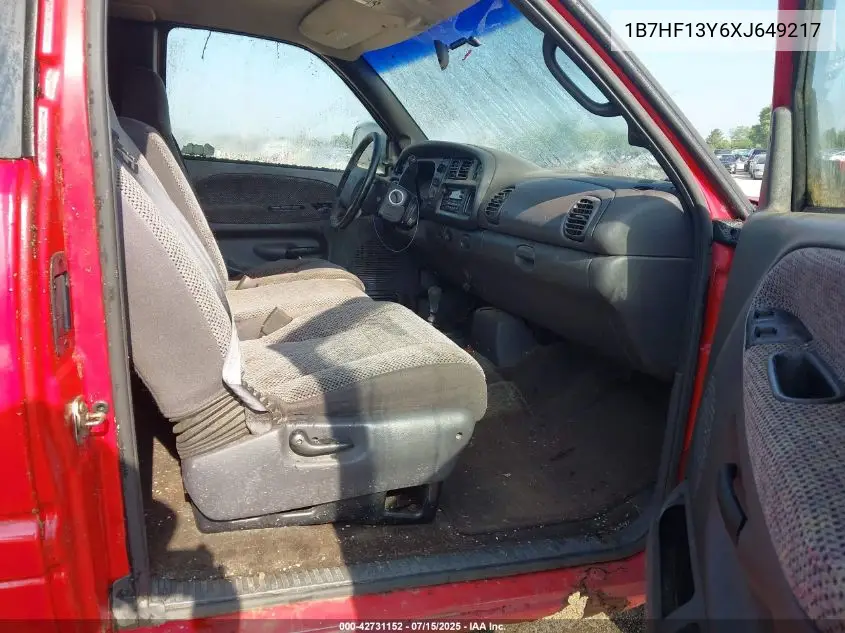 1999 Dodge Ram 1500 St VIN: 1B7HF13Y6XJ649217 Lot: 42731152