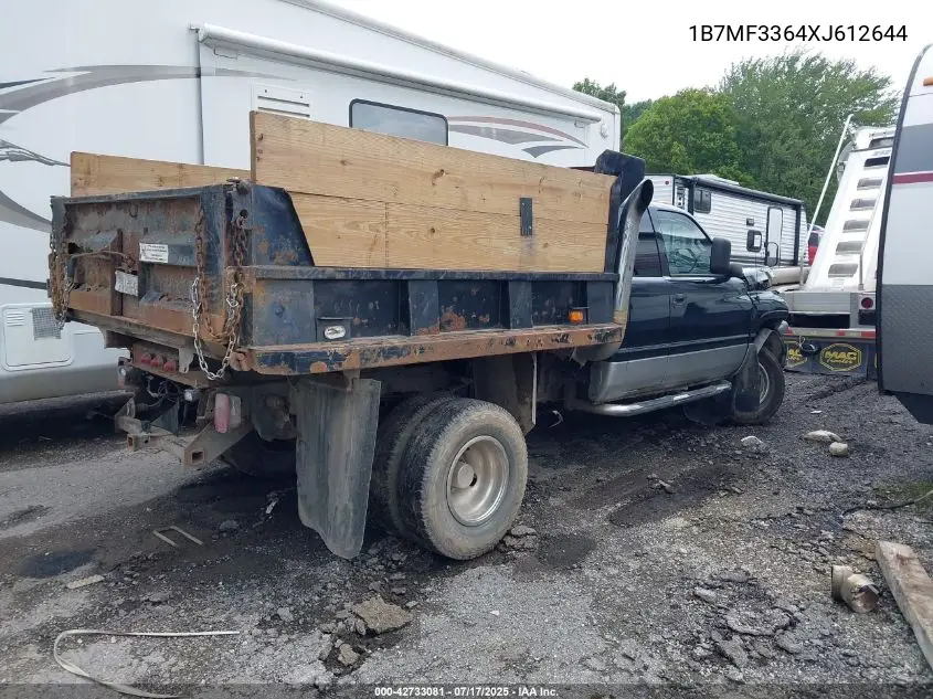 1999 Dodge Ram 3500 St VIN: 1B7MF3364XJ612644 Lot: 42733081