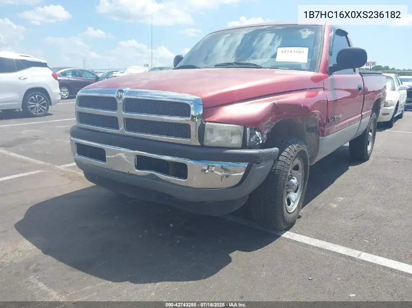 1999 Dodge Ram 1500 St/Ws VIN: 1B7HC16X0XS236182 Lot: 42743288