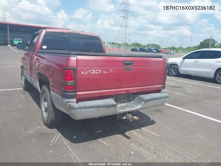 1999 Dodge Ram 1500 St/Ws VIN: 1B7HC16X0XS236182 Lot: 42743288