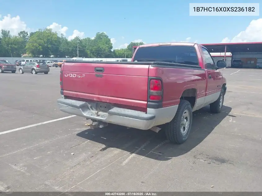 1999 Dodge Ram 1500 St/Ws VIN: 1B7HC16X0XS236182 Lot: 42743288