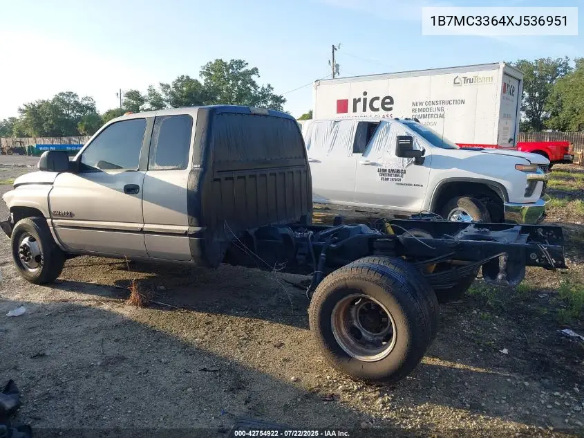 1999 Dodge Ram 3500 St VIN: 1B7MC3364XJ536951 Lot: 42754922