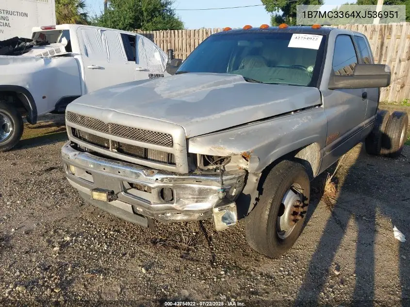 1999 Dodge Ram 3500 St VIN: 1B7MC3364XJ536951 Lot: 42754922