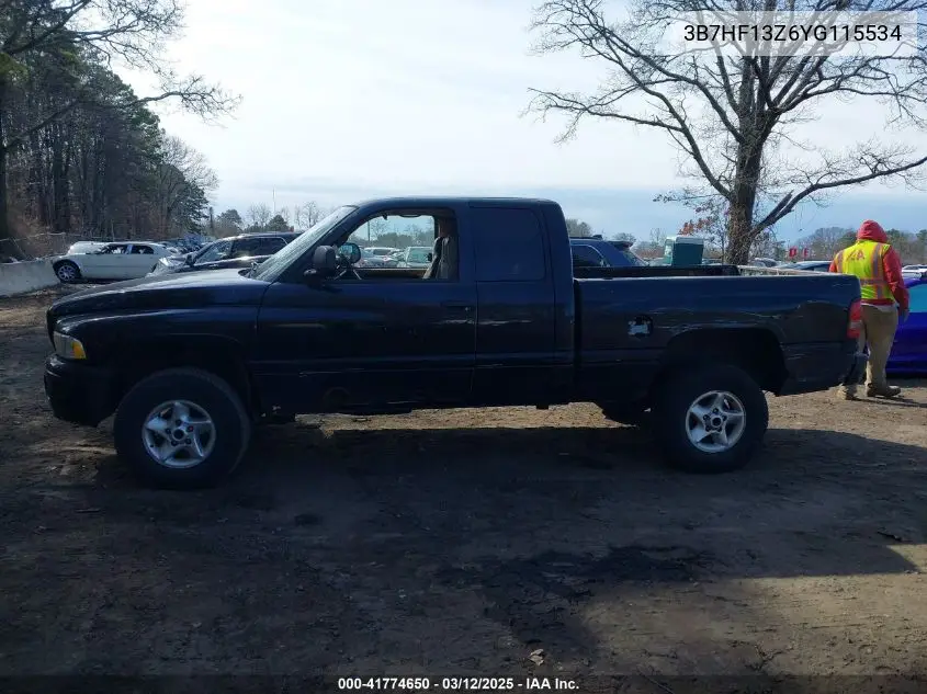 2000 Dodge Ram 1500 VIN: 3B7HF13Z6YG115534 Lot: 41774650
