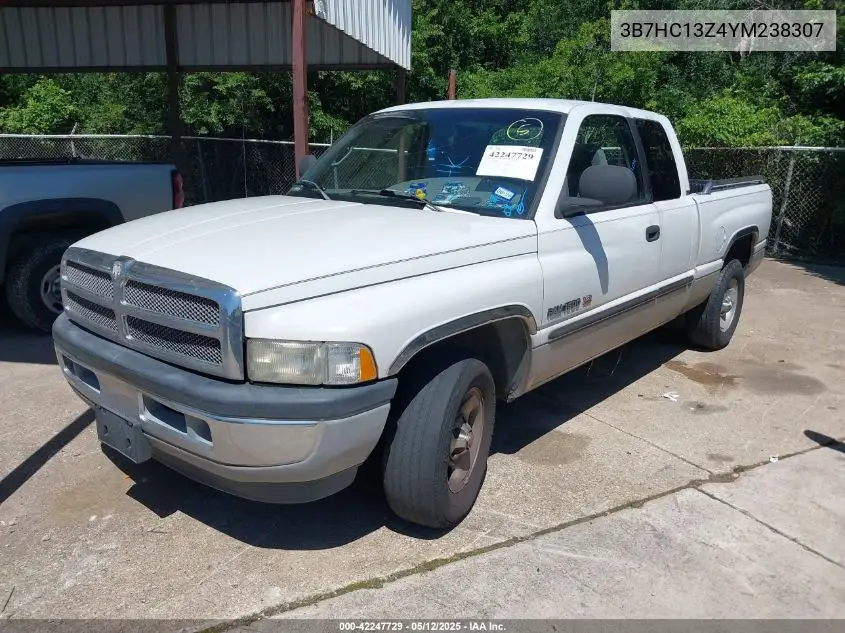 2000 Dodge Ram 1500 St VIN: 3B7HC13Z4YM238307 Lot: 42247729