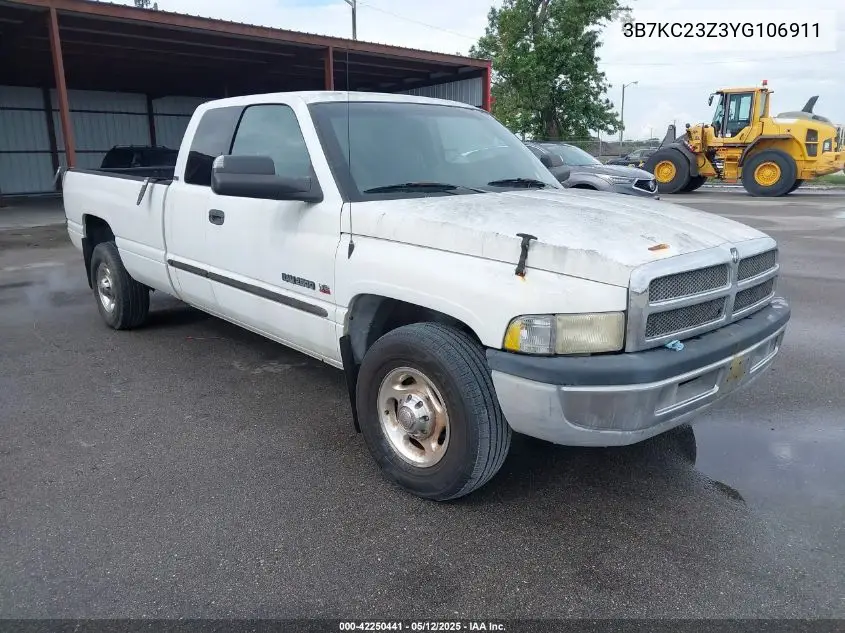 2000 Dodge Ram 2500 St VIN: 3B7KC23Z3YG106911 Lot: 42250441