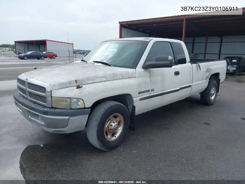 2000 Dodge Ram 2500 St VIN: 3B7KC23Z3YG106911 Lot: 42250441