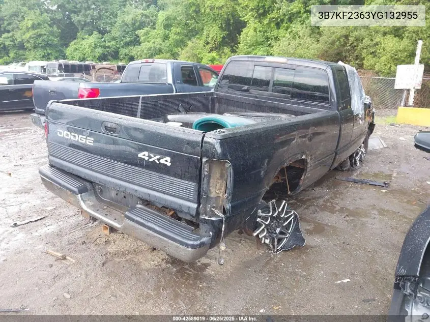 2000 Dodge Ram 2500 St VIN: 3B7KF2363YG132955 Lot: 42589019