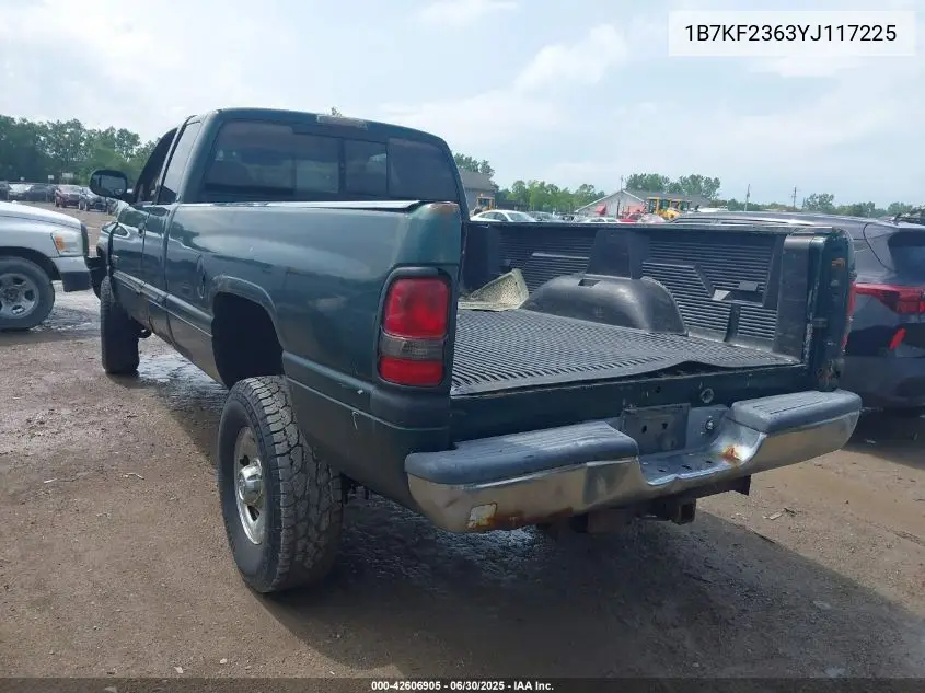 2000 Dodge Ram 2500 St VIN: 1B7KF2363YJ117225 Lot: 42606905