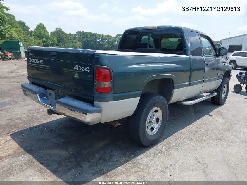 2000 Dodge Ram 1500 St VIN: 3B7HF12Z1YG129813 Lot: 42611388