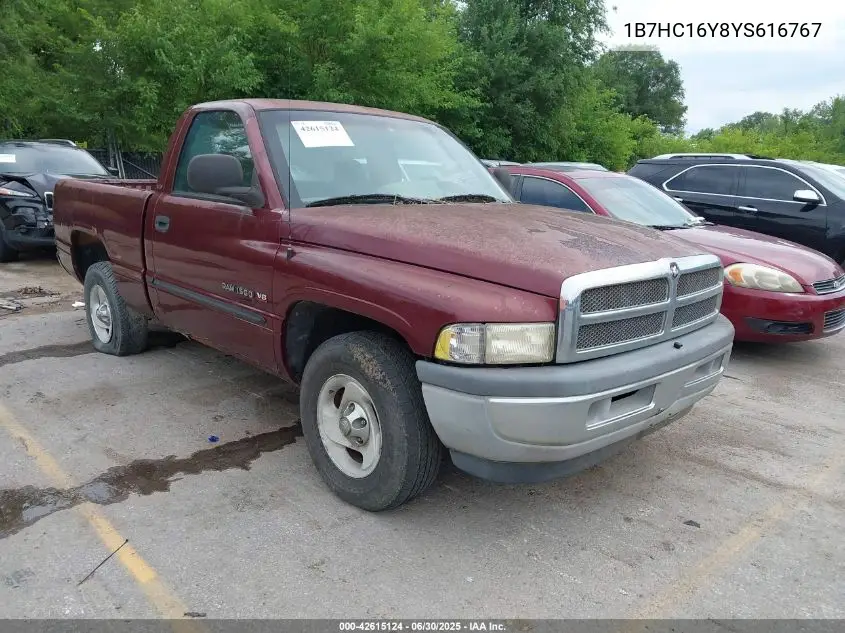 2000 Dodge Ram 1500 VIN: 1B7HC16Y8YS616767 Lot: 42615124