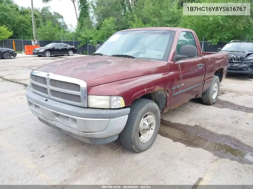 2000 Dodge Ram 1500 VIN: 1B7HC16Y8YS616767 Lot: 42615124