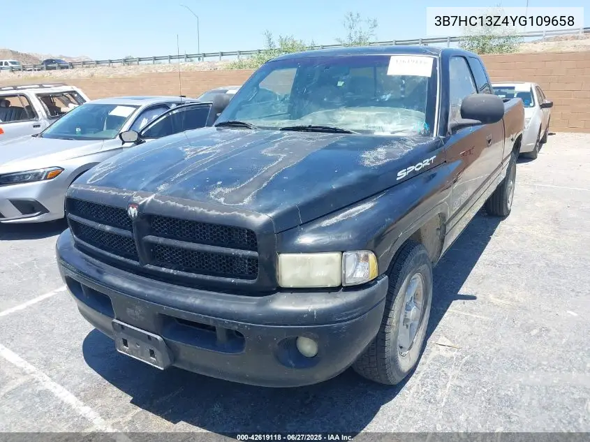 2000 Dodge Ram 1500 St VIN: 3B7HC13Z4YG109658 Lot: 42619118
