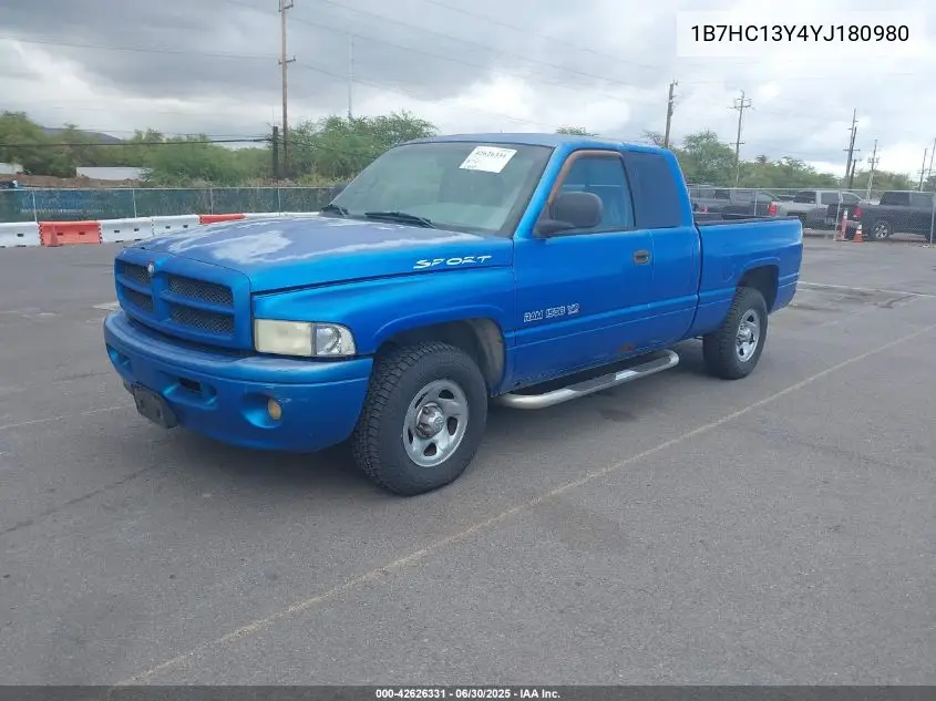2000 Dodge Ram 1500 St VIN: 1B7HC13Y4YJ180980 Lot: 42626331