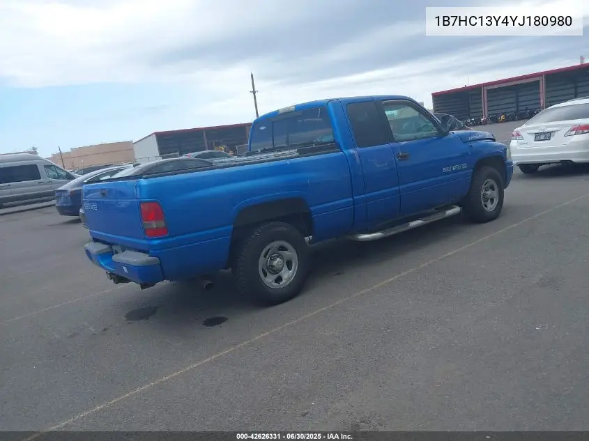 2000 Dodge Ram 1500 St VIN: 1B7HC13Y4YJ180980 Lot: 42626331