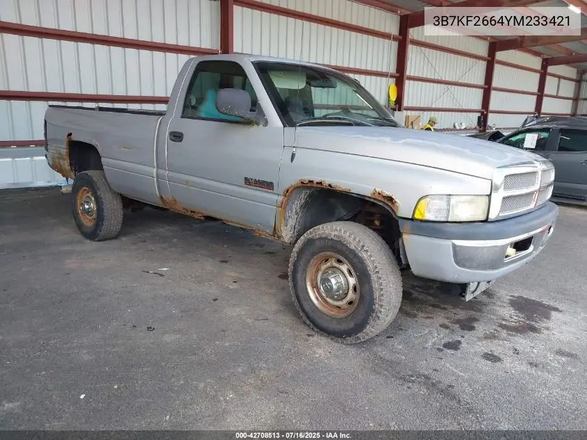 2000 Dodge Ram 2500 St VIN: 3B7KF2664YM233421 Lot: 42708513