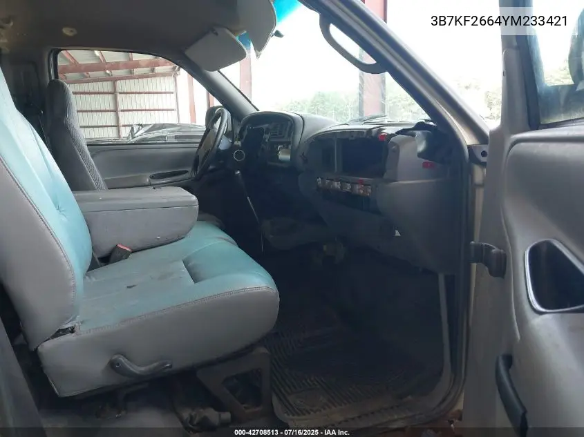 2000 Dodge Ram 2500 St VIN: 3B7KF2664YM233421 Lot: 42708513