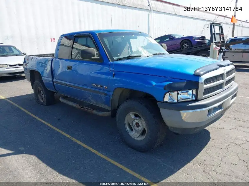 2000 Dodge Ram 1500 St VIN: 3B7HF13Y6YG141784 Lot: 42720527
