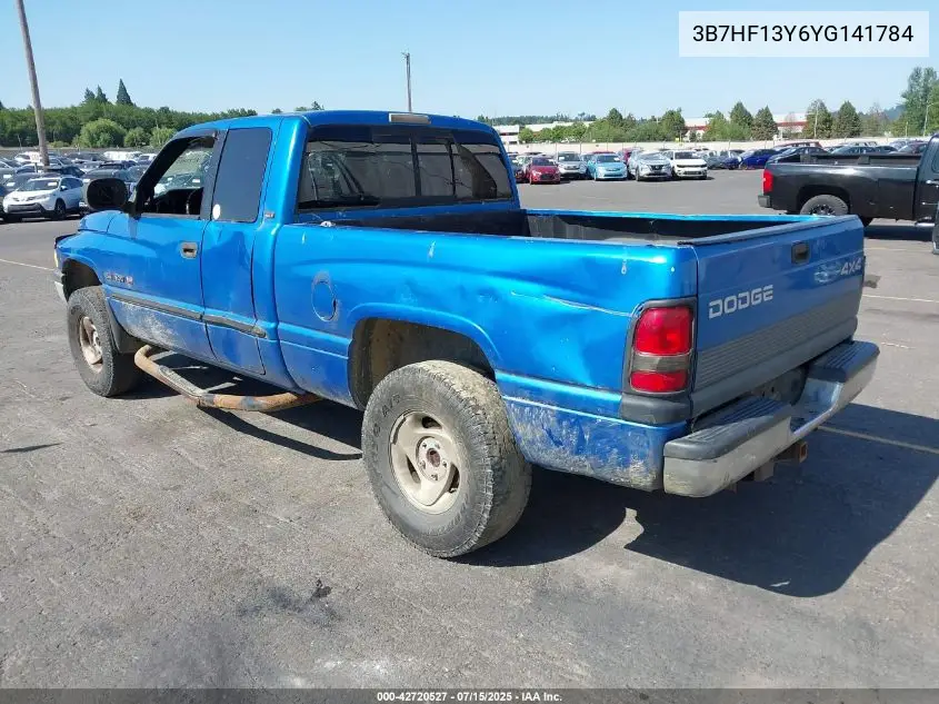 2000 Dodge Ram 1500 St VIN: 3B7HF13Y6YG141784 Lot: 42720527