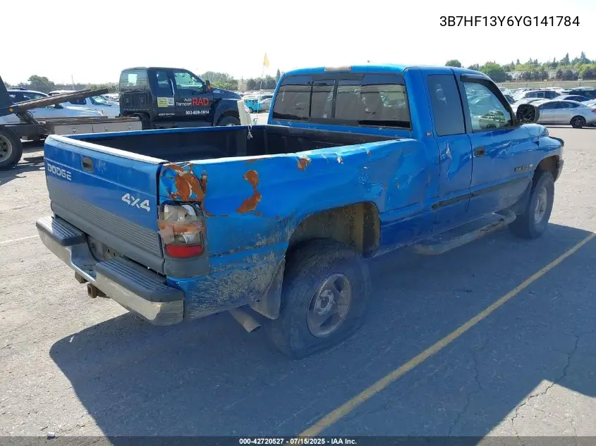 2000 Dodge Ram 1500 St VIN: 3B7HF13Y6YG141784 Lot: 42720527
