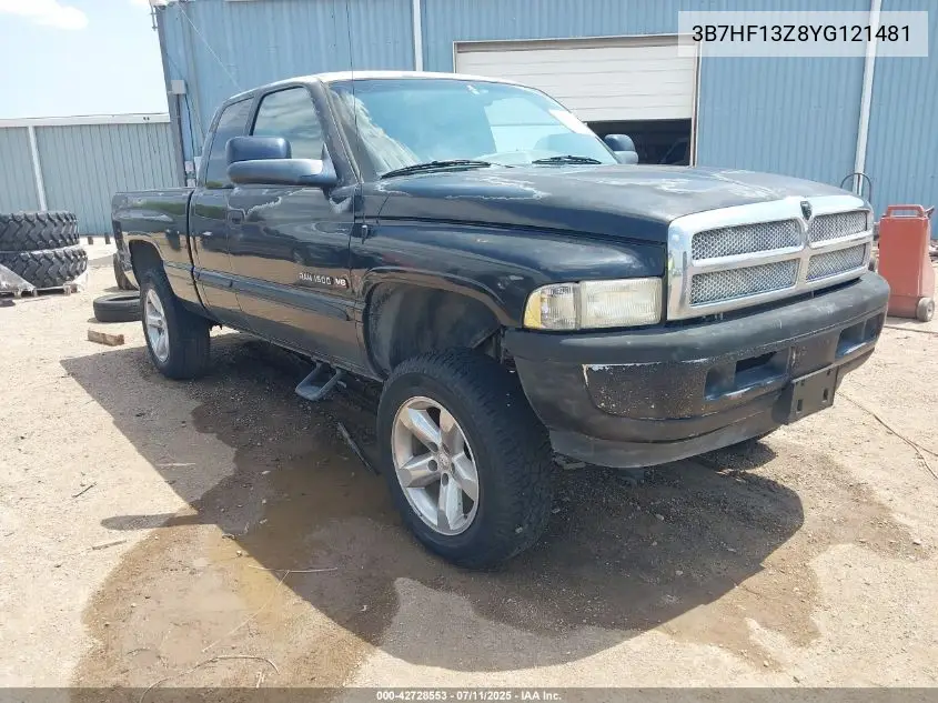 2000 Dodge Ram 1500 St VIN: 3B7HF13Z8YG121481 Lot: 42728553
