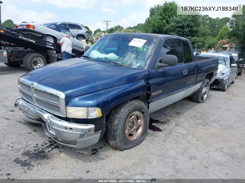 2000 Dodge Ram 2500 St VIN: 1B7KC236XYJ188348 Lot: 42728593