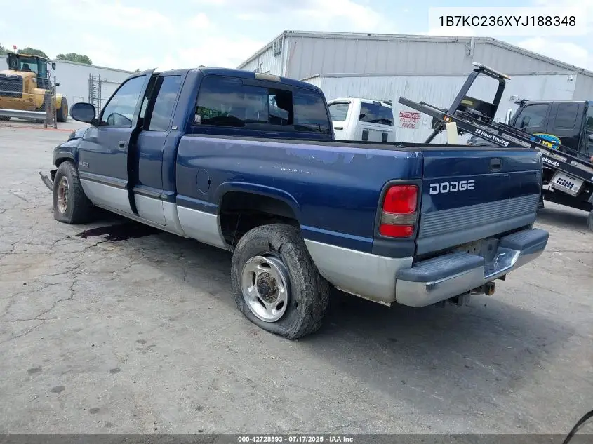 2000 Dodge Ram 2500 St VIN: 1B7KC236XYJ188348 Lot: 42728593
