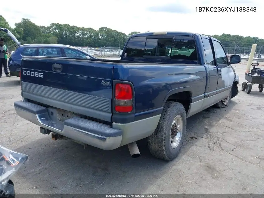 2000 Dodge Ram 2500 St VIN: 1B7KC236XYJ188348 Lot: 42728593