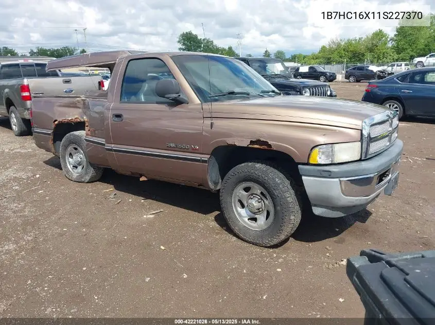 2001 Dodge Ram 1500 St/Ws VIN: 1B7HC16X11S227370 Lot: 42221026