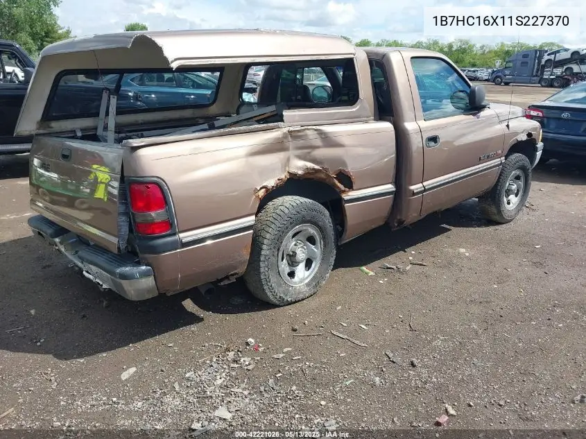 2001 Dodge Ram 1500 St/Ws VIN: 1B7HC16X11S227370 Lot: 42221026