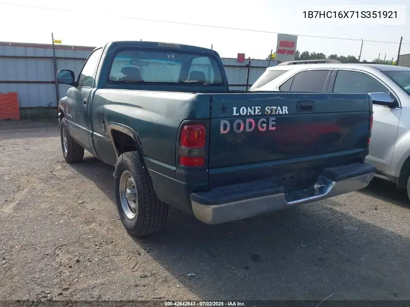 2001 Dodge Ram 1500 St/Ws VIN: 1B7HC16X71S351921 Lot: 42642843