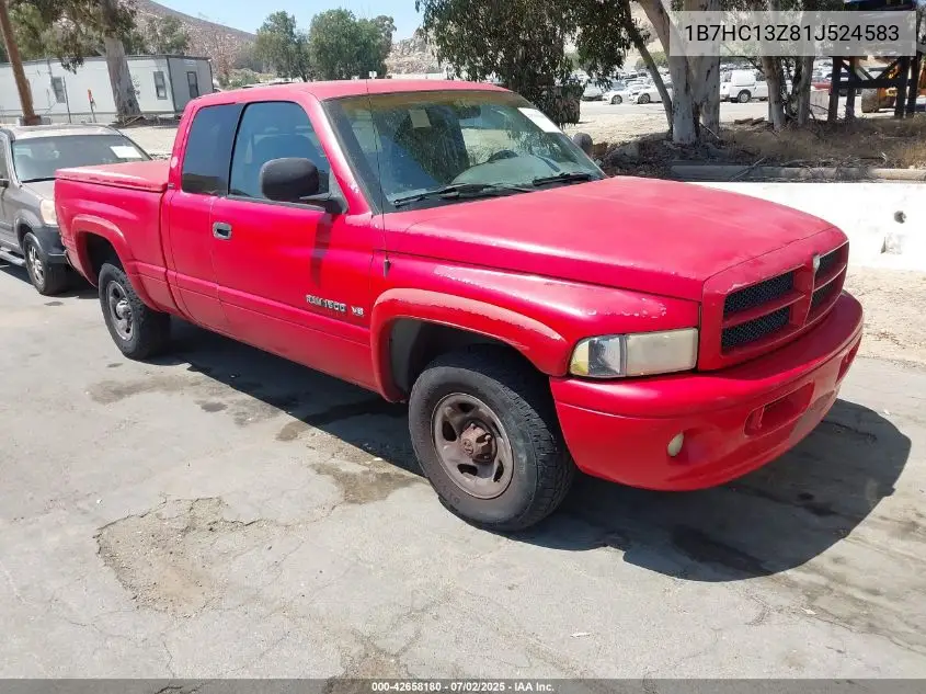 2001 Dodge Ram 1500 St VIN: 1B7HC13Z81J524583 Lot: 42658180