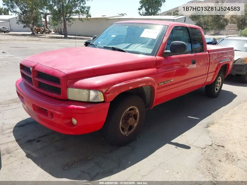 2001 Dodge Ram 1500 St VIN: 1B7HC13Z81J524583 Lot: 42658180