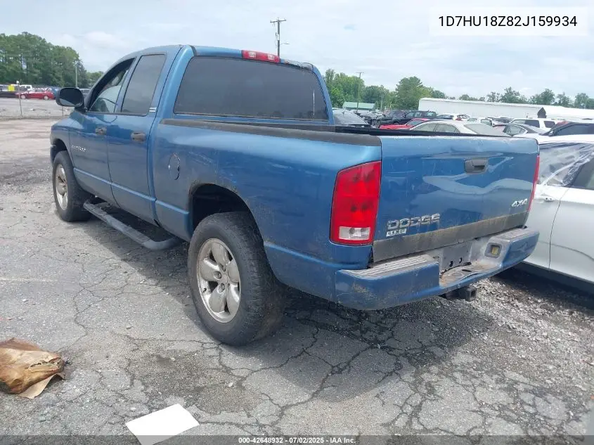 2002 Dodge Ram 1500 St VIN: 1D7HU18Z82J159934 Lot: 42648932