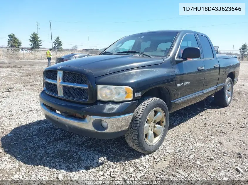 2003 Dodge Ram 1500 St/Slt VIN: 1D7HU18D43J623646 Lot: 12295208