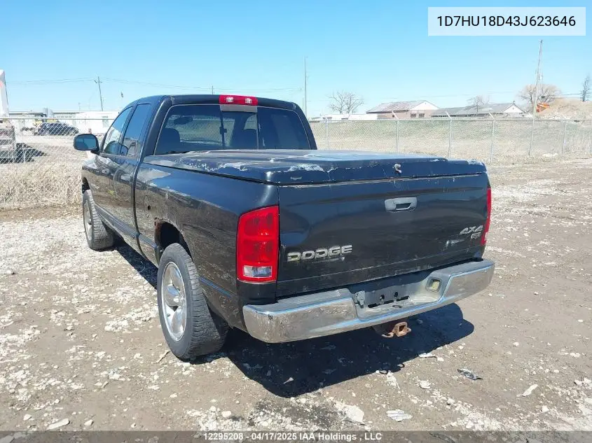 2003 Dodge Ram 1500 St/Slt VIN: 1D7HU18D43J623646 Lot: 12295208