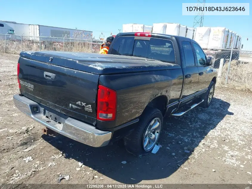 2003 Dodge Ram 1500 St/Slt VIN: 1D7HU18D43J623646 Lot: 12295208