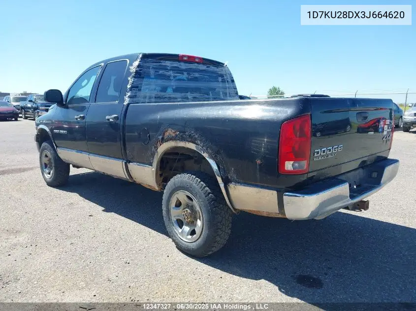 2003 Dodge Ram 2500 Slt/Laramie/St VIN: 1D7KU28DX3J664620 Lot: 12347327